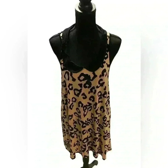 Forever 21 leopard print tank top in black & brown. Women’s size XL - Picture 1 of 6